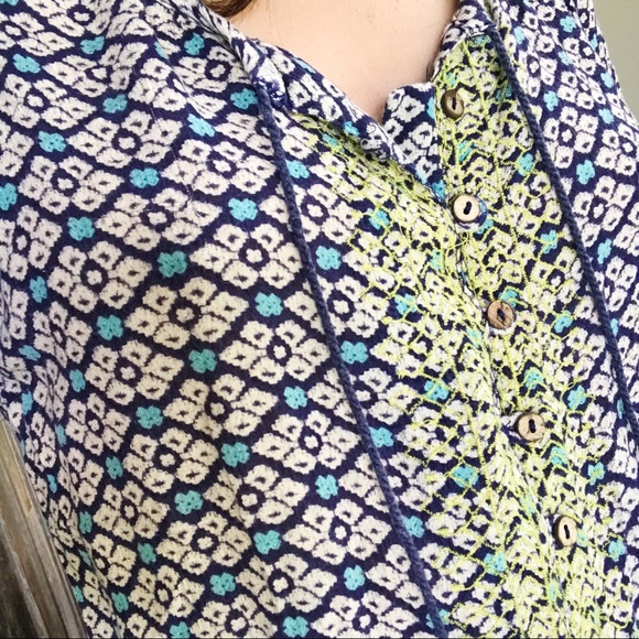 Anthropologie Embroidered Patterned Romper - Picture 3 of 3